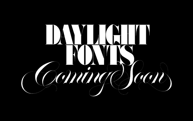 DAYLIGHT FONTS