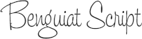 Benguiat Script