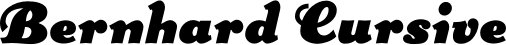 Bernhard Cursive