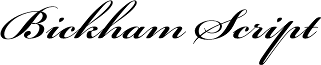 Bickham Script