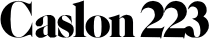 Caslon No. 223