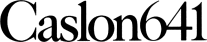 Caslon 641