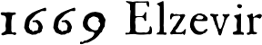 1669 Elzevir