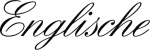 Englische Schreibschrift English Script