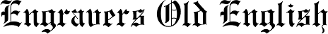 Engravers Old English