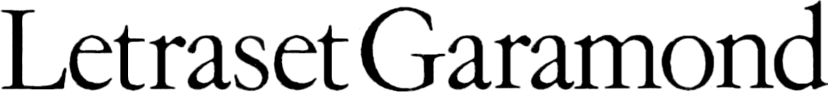 Letraset Garamond