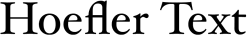 Hoefler Text