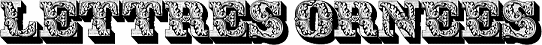Lettres Ombrées Ornées