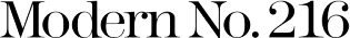 ITC Modern No. 216