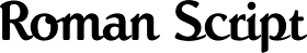 Roman Script