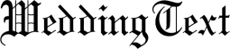 Wedding Text