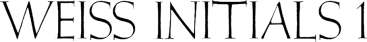 Weiss Initials / Weiß-Initialen No. 1