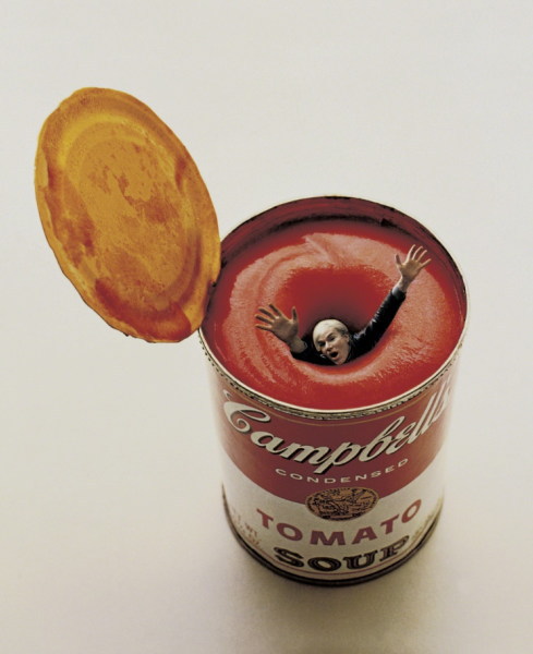 Andy Warhol in a Soup Can